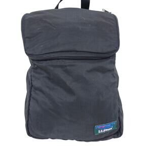 Vintage L.L. Bean Black Travel Toiletry Hanging Organizer Expanding Bag *READ*